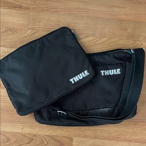 Thule Black Messenger Bag and laptop case